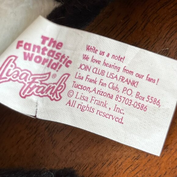 Vintage Lisa Frank Max Splash Orca Whale Plush Beanie Stuffed Animal 1998 - Picture 12 of 13